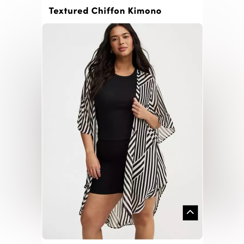 Elegant Striped Kimono